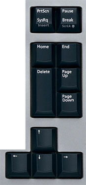 [Picture of part of standard keyboard layout]